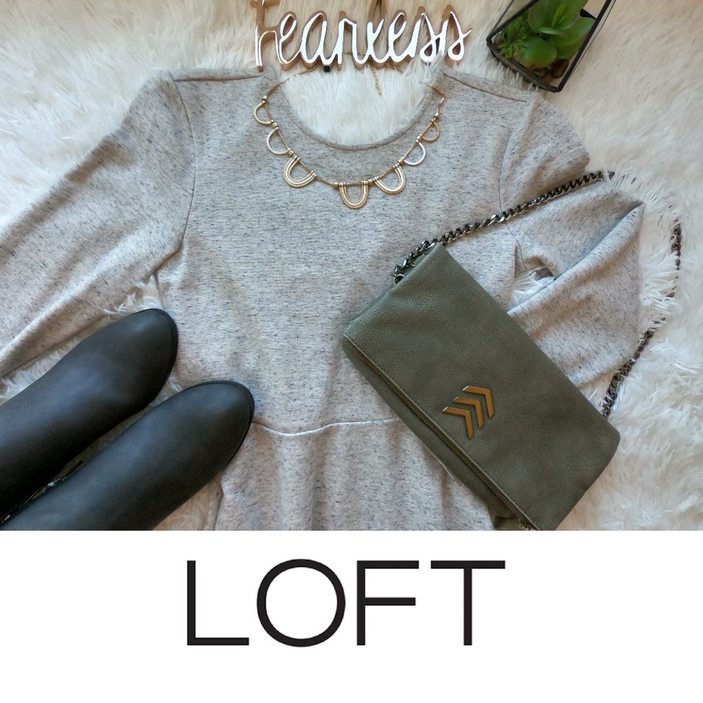 2/$30 Lou & Grey LOFT Crossback Mini Dress XS